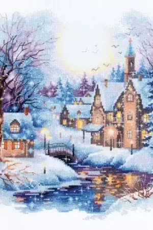 Consegna Rapida kit ricamo a punto croce - Notte silenziosa - Magic Needle