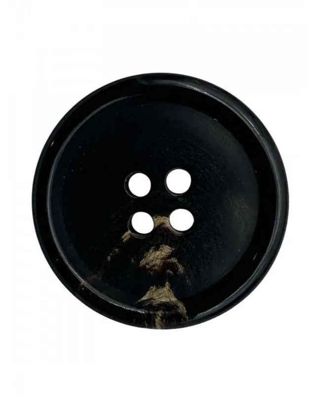 Bottone in corno naturale 4 fori – Ø 15 mm Lineato 24 Offerta Speciale
