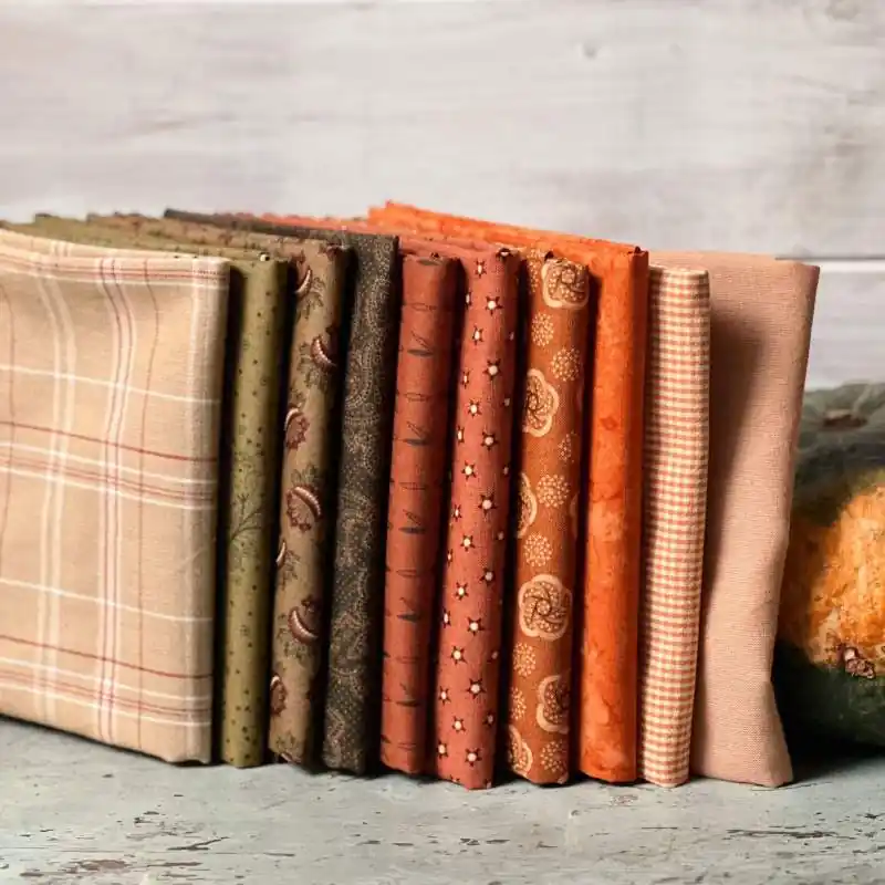 Fat Quarter Bundle 10 Tessuti Misti per l'Autunno Compra Oggi Stesso