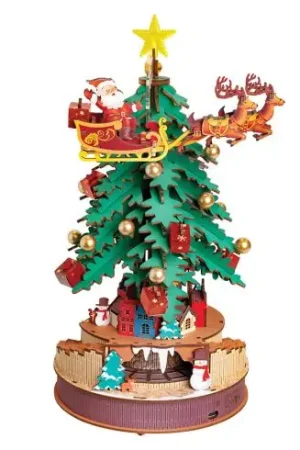 Puzzle meccanico in legno 3D - Carillon - Albero di Natale - ROKR Offerta Del Giorno
