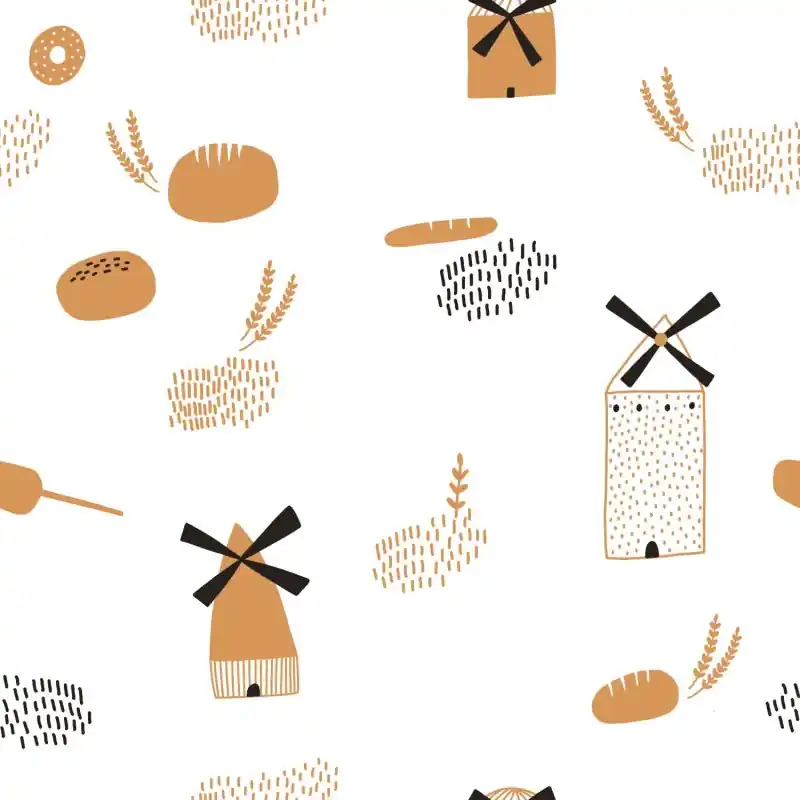 Tela de Algodón Antibacteriana - Popelín - Katia - Bread Origin Di Tendenza