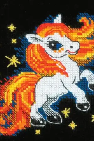 kit ricamo a punto croce - Puledro focoso - Riolis Più Venduto