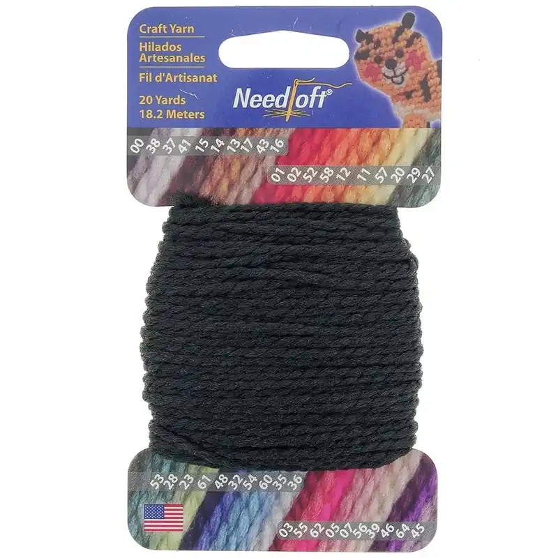 Cordon en nylon pour plastic canvas - 2 mm - Noir x18.2m Ultime Pezzi