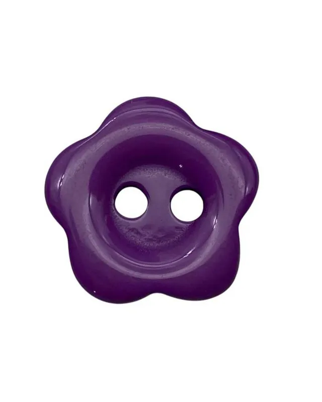 bottoncino decorativo in plastica viola 15 mm Solo Oggi