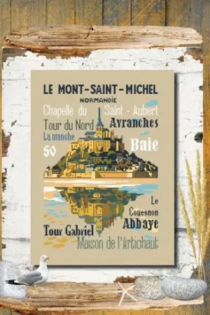 Foglio di punto croce - Il Monte Saint Michel - Isabelle Haccourt Vautier Super Prezzo