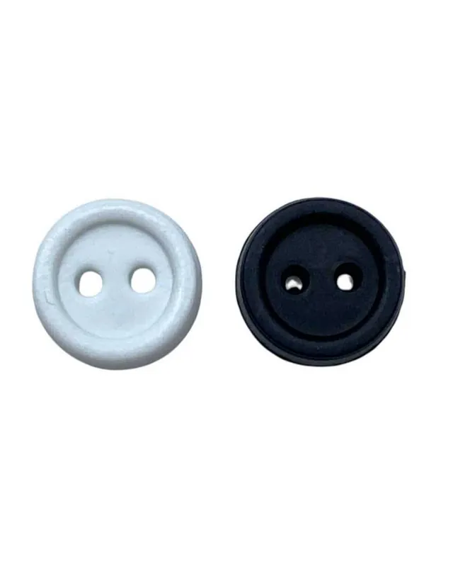 Prezzo Ridotto Bottoncino decorativo in plastica – 2 fori – Ø 10 mm – spessore 2 mm