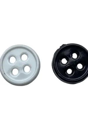 Bottoncino decorativo in plastica – 4 fori – 10×3 mm Spedizione Gratuita