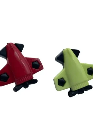 Nuova Collezione Bottoncino decorativo in plastica – Forma aereo – 17 mm