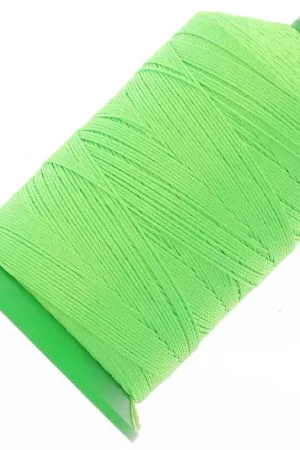 Fil en polyester Vega Super taille 20 - Vert fluo n°1000 x300m Popolare
