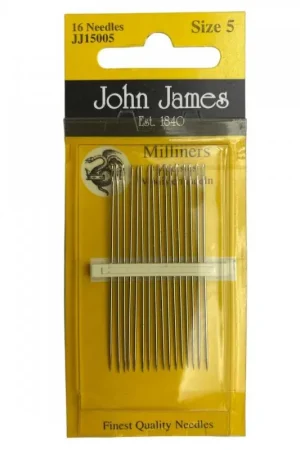 John James Aghi Milliners – Misura 5 Extra-Lunghi (51 mm, JJ15005) – Confezione da 16 Prezzo Di Fabbrica