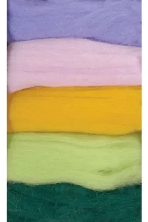 Ultime Pezzi Lana da feltro - Confezione lana cardata - Mazzo di fiori - DMC