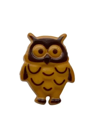 Ultimissimo Modello Bottone Plastica Gufo – 16×12 mm