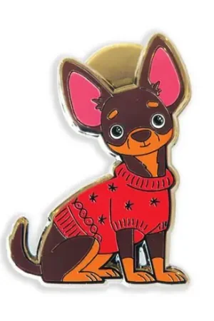 Magnete ad aghi - Chihuahua allegro - Letistitch Subito Disponibile