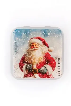 Porta aghi - Scatola porta aghi - Santa - Letistitch Pagamento Sicuro