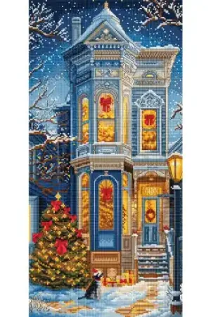 kit ricamo a punto croce - Natale vittoriano - Letistitch Più Venduto