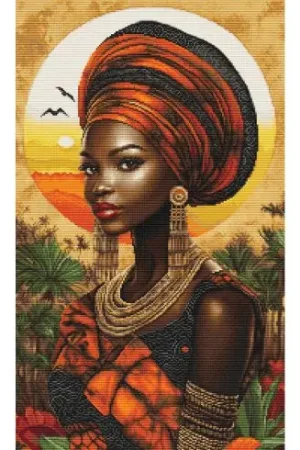 kit ricamo a punto croce - Regina del continente soleggiato - Luca-S Ultimissimo Modello