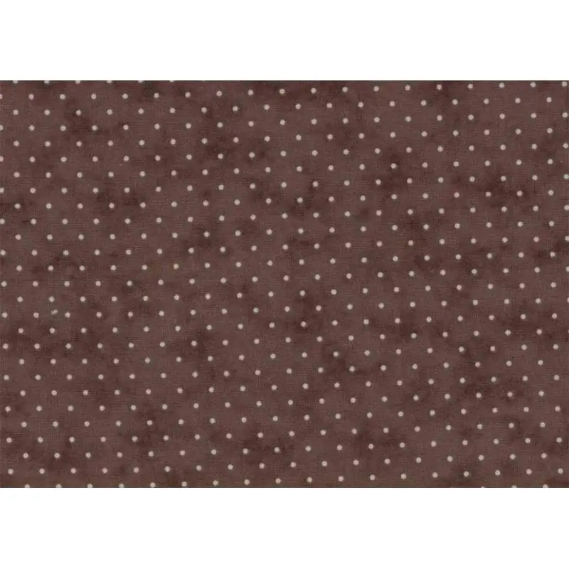 Consegna Rapida Moda Fabrics Essential Dots - Tessuto Marrone Sfumato con Pois