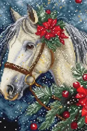kit ricamo a punto croce - Cavallo invernale - Letistitch Acquista Ora