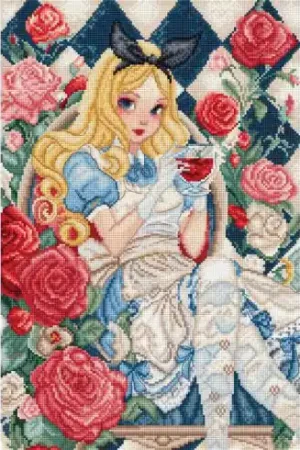 kit ricamo a punto croce - Uno sguardo al paese delle meraviglie - Letistitch Soddisfatti O Rimborsati