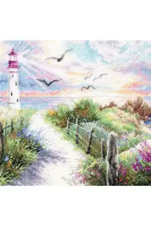 Bestseller kit ricamo a punto croce - La luce della casa - Magic Needle