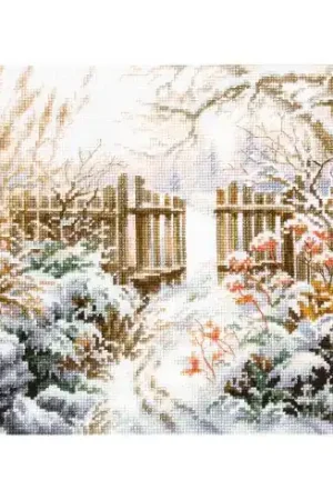 kit ricamo a punto croce - Corte d'inverno - Magic Needle Occasione