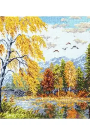 kit ricamo a punto croce - Ottobre dorato - Magic Needle Prezzo Basso