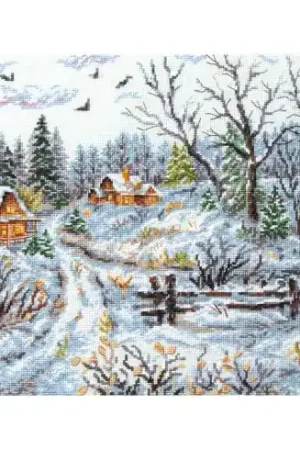 Offerta Limitata kit ricamo a punto croce - Giornata gelida - Magic Needle