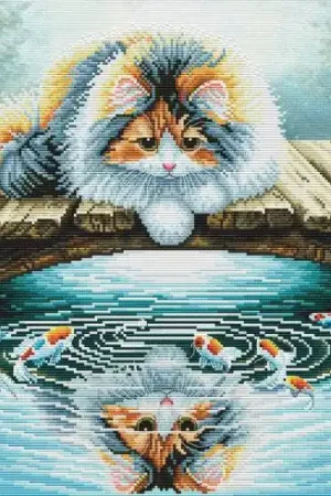 kit ricamo a punto croce - Murcello - Nova Sloboda A Buon Prezzo