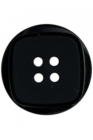 Reso Gratuito Bottone Tondo Piatto – Ø 23 mm – Linea 36– Disegno Quadrato – 4 Fori