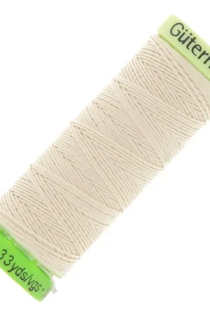 Spedizione Espresso Fil à coudre polyester recyclé Gütermann - Crème (n°802) x100m