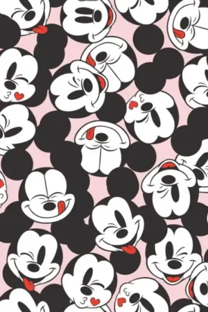 Prezzo Di Fabbrica Tessuto in cotone - Mickey Mouse - Faccine
