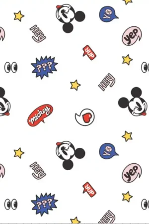 Tessuto in cotone - Mickey Mouse - Emoji Prezzo Ridotto