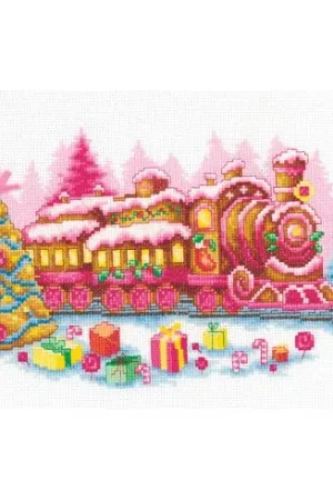 kit ricamo a punto croce - Locomotiva di pan di zenzero - Vervaco Solo Oggi