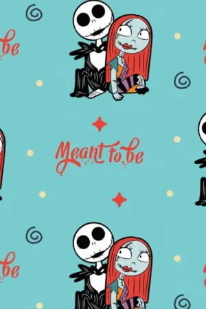 Tessuto in cotone - Nightmare Before Christmas - Jack e Sally Soddisfatti O Rimborsati