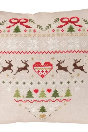 Kit cuscino da ricamo - Natale - Vervaco Super Prezzo