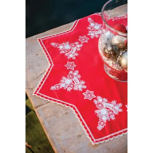 Kit tovaglia da ricamo - Albero di Natale da ricamare - Vervaco Ultimissimo Modello