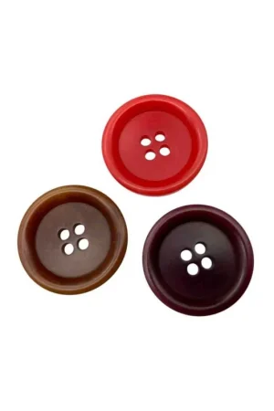 Bottone Tondo Lineato 36 – Ø 22 mm / 4 Buchi / Poliestere Pagamento Sicuro