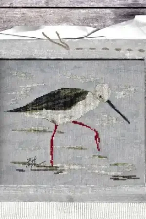 Occasione Foglio di punto croce - Il trampolo bianco - Isabelle Haccourt Vautier