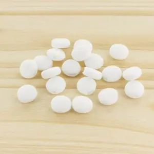 Régulateurs ronds pour cordon 2.5 mm pour masque - 9 mm - Blanc x6 Reso Gratuito