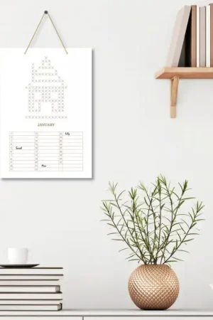 Subito Disponibile Kit di Punto Croce Calendario - Anchor
