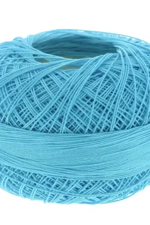 Novità Fil de coton Lizbeth taille 80 Light Ocean Turquoise n°658 x168m
