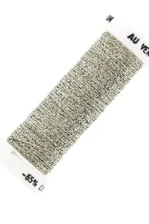 Scelto Dai Clienti Fil à broder métallisé tressé 4 Au ver à soie - Argenté - Doré (130) x10m