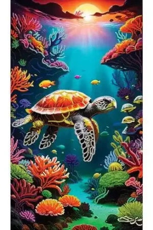 Kit di ricamo con perline - In fondo al mare - Nova Sloboda Affare