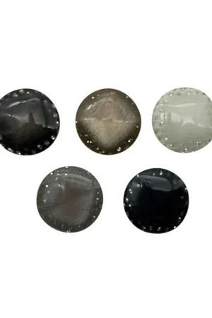 Sconto Bottone Tondo Glitter Linea 28 - 18 mm