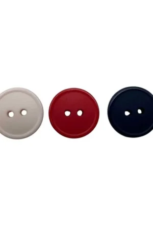 Bottone Tondo in Plastica 18 mm - 2 Fori Prezzo Scontato