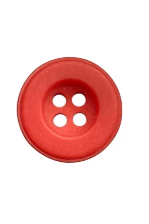 Bottone Tondo in Plastica – 18 mm - 4 Fori Colore Rosso Compra Oggi Stesso