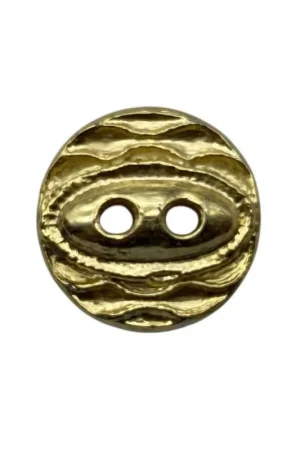 Pagamento Sicuro Bottone Tondo in Nylon Oro Linea 20 - 13 mm - 2 Fori