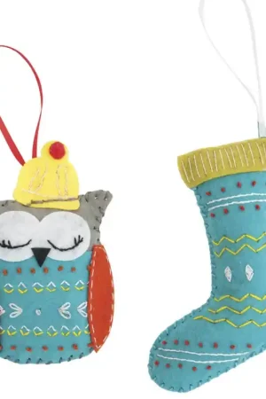 Kit di Feltro - Calza e Gufo Subito Disponibile