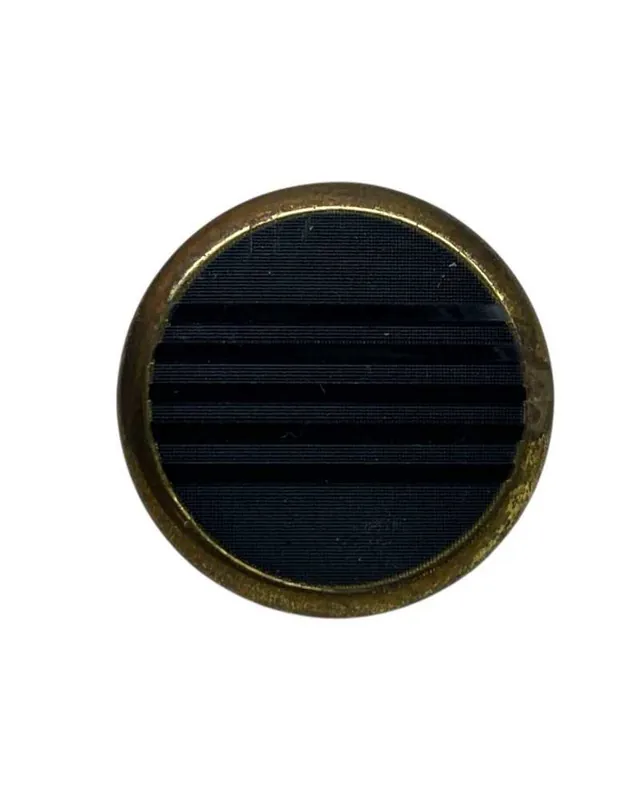 Bottone Tondo in Metallo Oro Invecchiato Lineato 32 - 20 mm Offerta Lampo