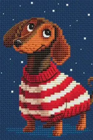 kit ricamo a punto croce - Avventurieri a strisce - Teckel - RTO Ultime Pezzi